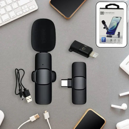 Wireless Mini Microphone Audio Video Recording