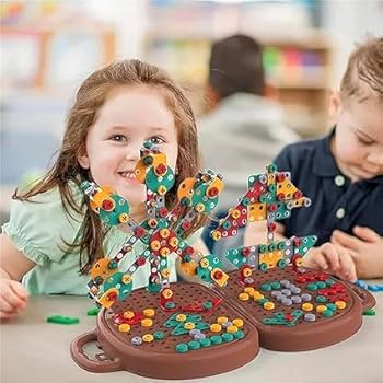 Electric Drill Screw Nuts 3D Puzzle Play Toy