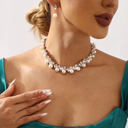 All Match Necklace And Earrings Elegant Fashion